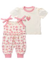 Baby Sweets 2 Teile Set Erdbeeren Little Strawberry creme 86 (12-18 Monate) - 0