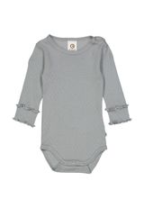 Müsli by Green Cotton Langarmbody Unifarben blau 68 - 0