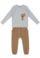 Zweiteiler Jungen grau 104 - 0