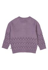 Müsli by Green Cotton Babystrickjacke Unifarben lila 62 - 1