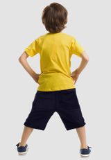 Denokids CFF-19Y1-157-ZL01 Lake Monster Shorts Set Jungen gelb 104 - 8