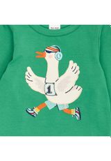 Green Cotton T-Shirt gruen 86 - 2