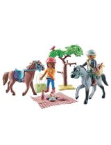 Playmobil 43 Teile PLAYMOBIL® Reitausflug an den Strand Horses of Waterfall 11,5x8,5x14 cm 4+ Jahre bunt - 1