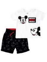 E Plus M 2 Teile Set Mickey Mouse weiß 80 (9-12 Monate) - 0