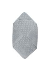 Green Cotton Kapuzenhandtuch grau Onesize Baby - 0