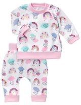 Baby Sweets 2 Teile Set Regenbogen Tierwelten weiß - 0