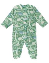 NINI Strampler Dino grün - 0