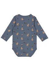 Müsli by Green Cotton Langarmbody Unifarben blau 68 - 1