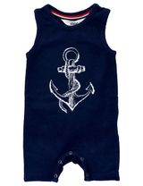 Ebbe Kids Strampler navy Navy Anchor 62 (0-3 Monate) - 0