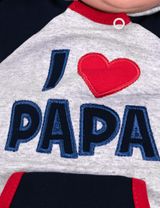Baby Sweets Strampler I love Papa grau 62 (0-3 Monate) - 3