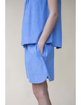 STUDIO FEDER Shorts blau/weiß Large - 4