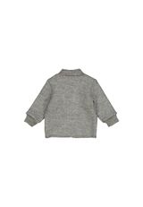 Müsli by Green Cotton Babyjacke Bicolor grau 68/74 - 1