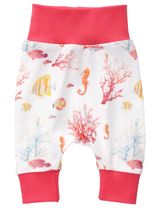 NINI Pantalon Hyppocampe Blanc Naissance (56 cm) - 0