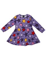 Villervalla Kleid Sterne lila 104 (3-4 Jahre) - 0