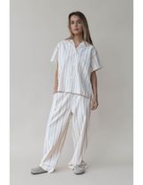 STUDIO FEDER Hemd creme/rosa/blau/braun Small - 2