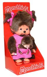 Monchhichi 2 pièces Poupée Monchhichi 3+ ans Rose - 1