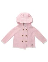 Rock A Bye Baby Boutique Strickjacke Strick Kapuze rosa - 0