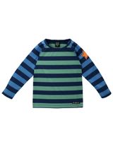 Villervalla Langarmshirt Sterne Streifen blau grün 140 (9-10 Jahre) - 0