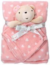 Snuggle Tots 2 Teile Set Bär Herz 75x75 cm rosa - 0