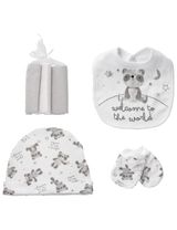 Rock A Bye Baby Boutique 8 Teile Set Panda weiß 62/68 (3-6 Monate) - 3