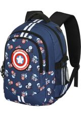 Marvel Captain America -PLUS Running Rucksack 34x46x21 cm dunkelblau Onesize Kinder - 0