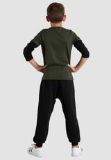 Sweat-Pants Set dunkelgruen 104 - 8