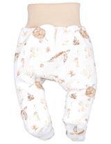 NINI Pantalon Tortue Blanc 3-6M (68 cm) - 1