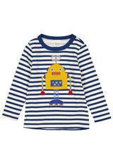 Fred s World by Green Cotton Langarmshirt Unifarben blau 86 - 0