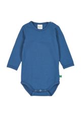 Fred s World by Green Cotton Langarmbody Unifarben blau 98 - 0