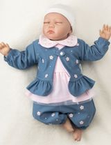 Baby Sweets 3 Teile Set Floral blau - 5