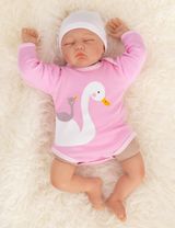 Baby Sweets Body Lovely Swan rosa 1 Monat (56) - 2