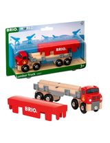 Brio 6 Teile Holzeisenbahn Zubehör Holztransporter mit Magnetladung CE-zertifiziert 15,7x5x3,4 cm 3+ Jahre rot - 0