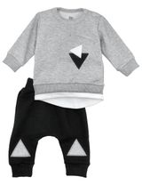 Baby Sweets 2 Teile Set Triangle schwarz - 0