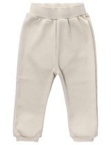MaBu Kids Hose Nice, Wild & Cute Waffelpiqué beige - 0