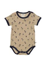 Müsli by Green Cotton Kurzarmbody Alloverprint beige 80 - 0