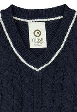 Müsli by Green Cotton Pullunder Unifarben dunkelblau 56 - 2