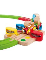 Hape 30 Teile Holzeisenbahn Regenbogen-Puzzle 56x20x20 cm 18+ Monate - 1