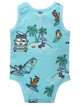 Villervalla Body Surfende Tiere blau 56 (Neugeborene) - 1