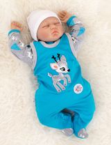 Koala Baby 2 pièces Ensemble Chevreuil Bleu 0-3M (62 cm) - 4