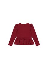 Müsli by Green Cotton Langarmshirt Unifarben rot 104 - 1