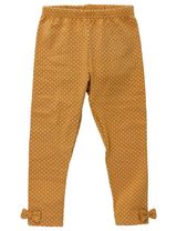 Baby Sweets Leggings Schleife Lieblingsstücke Punkte senfgelb 122 (6-7 Jahre) - 0