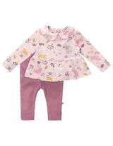 Homegrown Baby 2 Teile Set Waldtiere rosa 56/62 (0-3 Monate) - 0