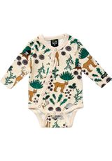 Villervalla Winter Forest Langarmbody beige 56 - 0