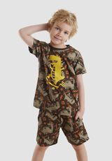 Denokids Print dunkelbraun 104 - 6