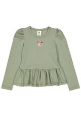 Müsli by Green Cotton Langarmshirt Unifarben grün 104 - 0