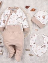 NINI 4 pièces Ensemble Tortue Blanc 3-6M (68 cm) - 9