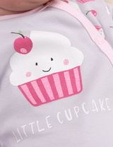 Baby Sweets Strampler Little Cupcake grau 74 (6-9 Monate) - 3