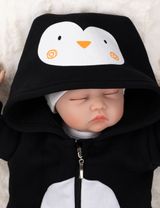 Baby Sweets Strampler Pinguin weiß Newborn (56) - 2