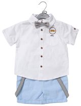 Little gent 4 pièces Ensemble 5-8 ans Blanc - 1
