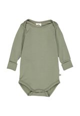 Müsli by Green Cotton Langarmbody Unifarben creme 80 - 3